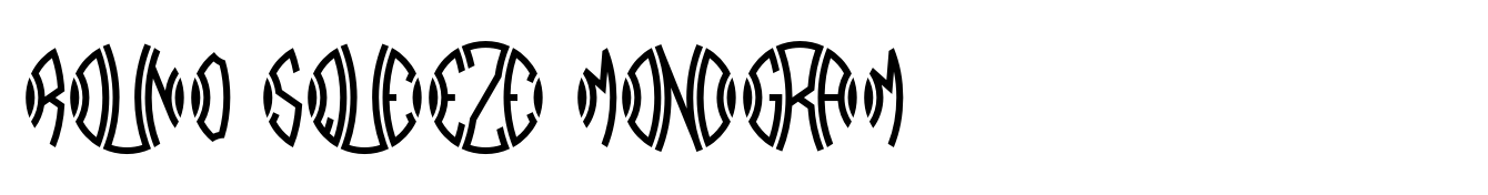 Round Squeeze Monogram